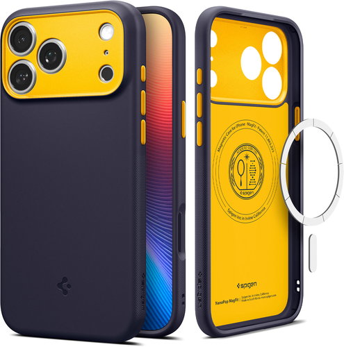 Spigen Nano Pop MagSafe Blueberry Navy iPhone 17 Pro Max tok - Telefon tok - Fő fotó