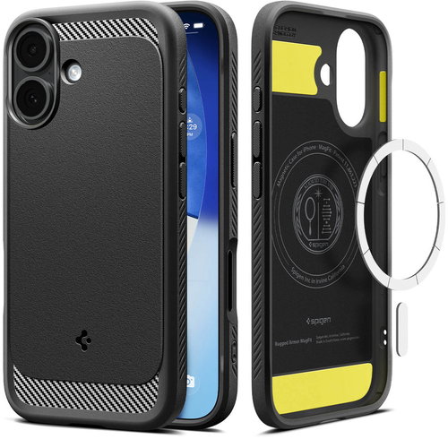 Spigen Rugged Armor MagSafe Matte Black iPhone 17 - Handyhülle - Hauptbild