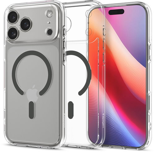 Spigen Ultra Hybrid MagSafe Clear Graphite iPhone 17 Pro Max tok - Telefon tok - Fő fotó