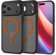 Spigen Ultra Hybrid MagSafe Frost Black orange iPhone 17 Pro Max - Phone Cover