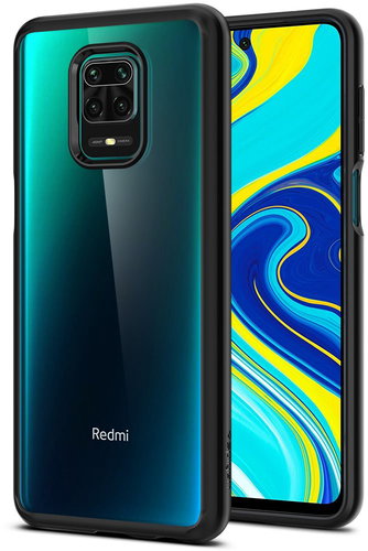 Spigen Ultra Hybrid, Black, Xiaomi Redmi Note 9S - Phone Cover - Main image