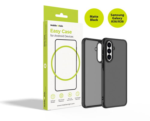 Mobile Origin Easy Case Matte Black Samsung Galaxy A56/A36 - Handyhülle - Hauptbild