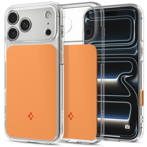 Spigen Ultra Hybrid T MagSafe Glossy Orange iPhone 18 Pro/17 Pro - Phone Cover - Main image