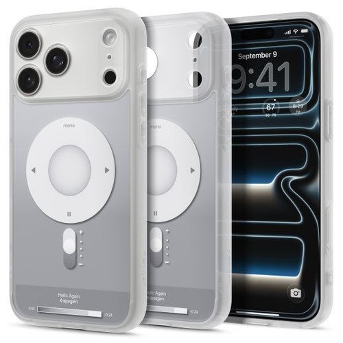 Spigen Ultra Hybrid MagSafe Classic Silver iPhone 18 Pro/17 Pro - Phone Cover - Main image