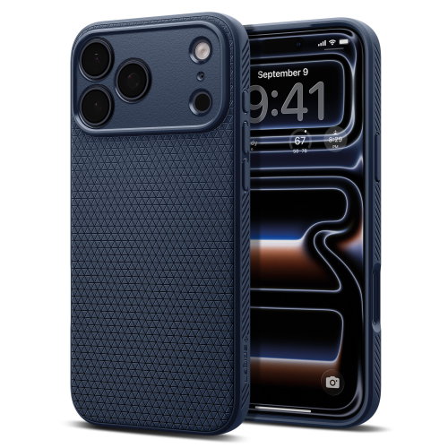 Spigen Liquid Air Navy Blue iPhone 18 Pro/17 Pro - Phone Cover - Main image