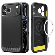 Spigen Rugged Armor MagSafe Matte Black iPhone 18 Pro/17 Pro - Phone Cover