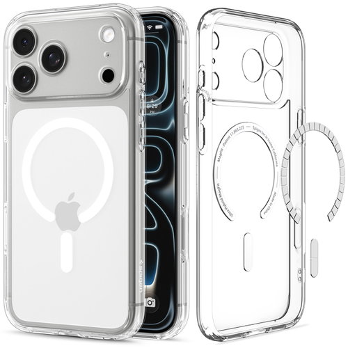 Spigen Ultra Hybrid MagSafe Clear White iPhone 18 Pro Max/17 Pro Max - Phone Cover - Main image