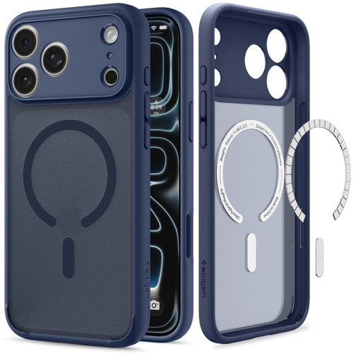 Spigen Ultra Hybrid MagSafe Frost Deep Blue iPhone 18 Pro Max/17 Pro Max - Phone Cover - Main image