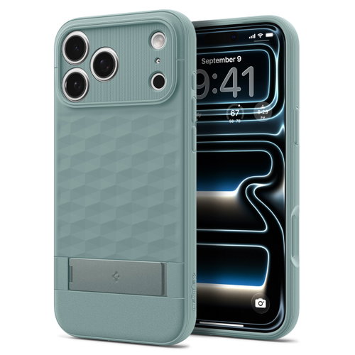 Spigen Parallax S MagSafe Sage Green iPhone 18 Pro/17 Pro - Phone Cover - Main image