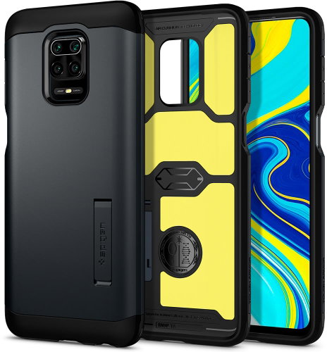 Spigen Tough Armor, Metal Slate, Xiaomi Redmi Note 9S/9 Pro - Phone Cover - Main image