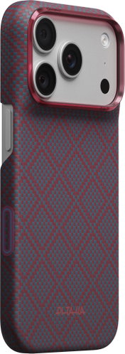 Pitaka Edge Case Argyle Blue's Red for iPhone 18 Pro/17 Pro - Phone Cover - Main image