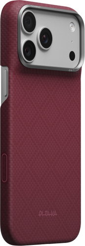 Pitaka Edge Case Argyle Burgundy iPhone 18 Pro Max - Phone Cover - Main image
