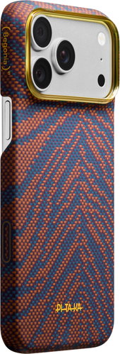 Pitaka Edge Case Breath of Veins Burning Orange iPhone 18 Pro Max/17 Pro Max - Phone Cover - Main image