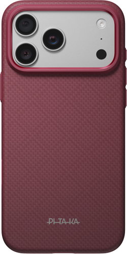 Pitaka Summa Case Argyle Burgundy iPhone 18 Pro Max - Phone Cover - Main image