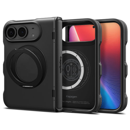 Spigen Slim Armor Pro S MagSafe Black iPhone Duo - Phone Cover - Main image