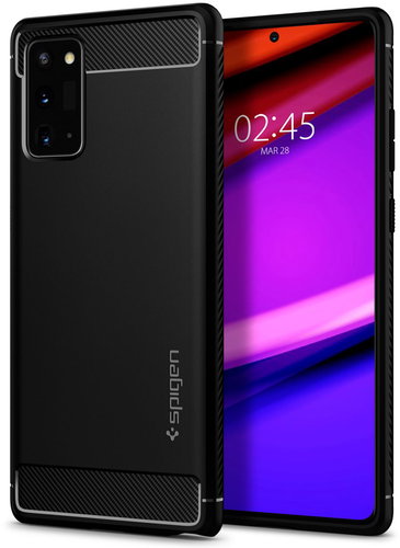 Spigen Rugged Armor Black Samsung Galaxy Note20 - Handyhülle - Hauptbild