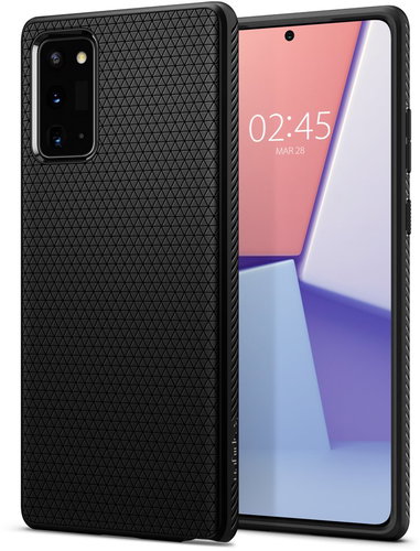 Spigen Liquid Air Black Samsung Galaxy Note20 - Telefon tok - Fő fotó