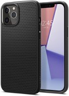 Phone Cover Spigen Liquid Air, Black, iPhone 12/iPhone 12 Pro - Kryt na mobil