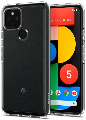 Spigen Ultra Hybrid, Clear, Google Pixel 5 - Phone Cover - Main image
