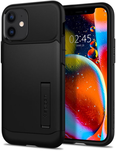 Spigen Slim Armor, Black, iPhone 12 mini - Phone Cover - Main image