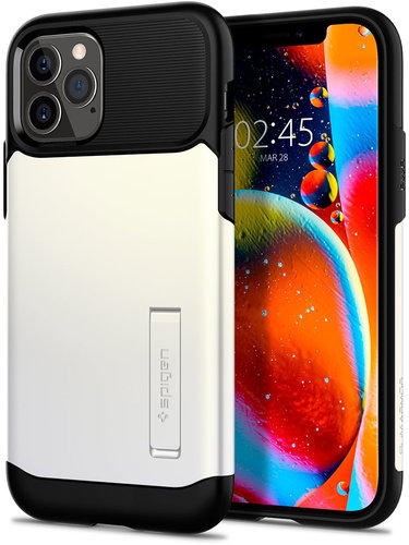 Spigen Slim Armor, White, iPhone 12/iPhone 12 Pro - Phone Cover - Main image