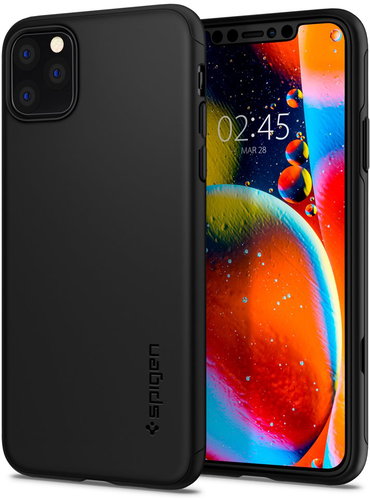 Spigen Thin Fit 360 Black iPhone 11 Pro - Phone Cover - Main image