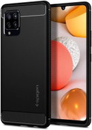 Spigen Rugged Armour, Black, Samsung Galaxy A42 5G - Phone Cover