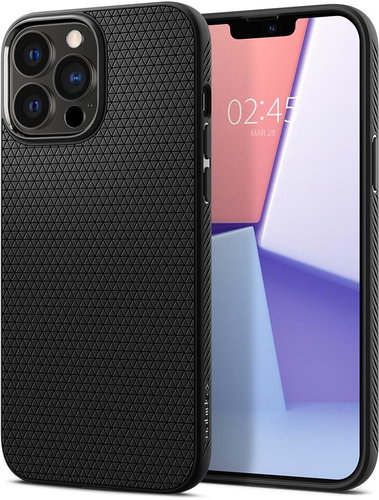 Spigen Liquid Air Matt Black iPhone 13 Pro Max - Phone Cover - Main image