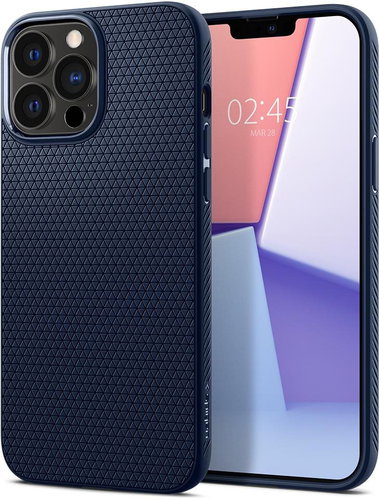 Spigen Liquid Air Navy Blue iPhone 13 Pro Max - Phone Cover - Main image