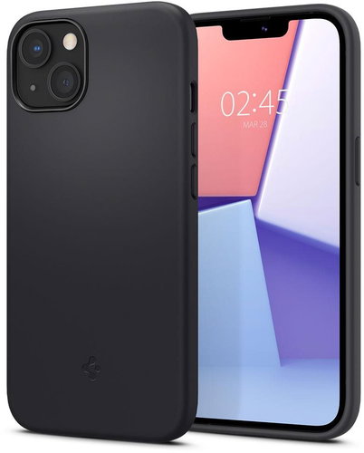 Spigen Silicone Fit Black iPhone 13 - Phone Cover - Main image