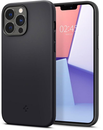 Spigen Silicone Fit Black iPhone 13 Pro Max - Phone Cover - Main image