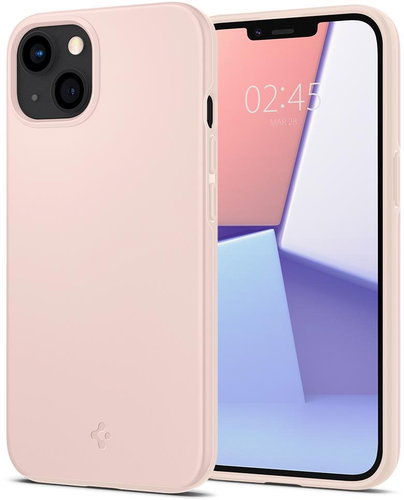 Spigen Thin Fit Pink Sand iPhone 13 mini - Phone Cover - Main image