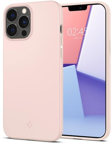 Spigen Thin Fit Pink Sand iPhone 13 Pro - Phone Cover - Main image