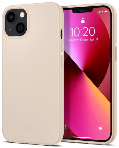 Spigen Thin Fit Sand Beige iPhone 13 - Phone Cover - Main image