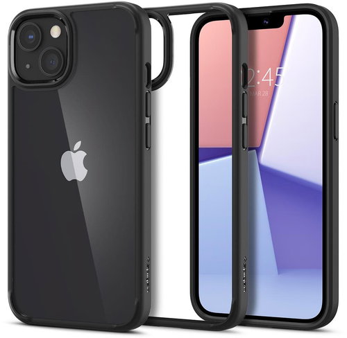 Spigen Ultra Hybrid Matt Black iPhone 13 - Phone Cover - Main image