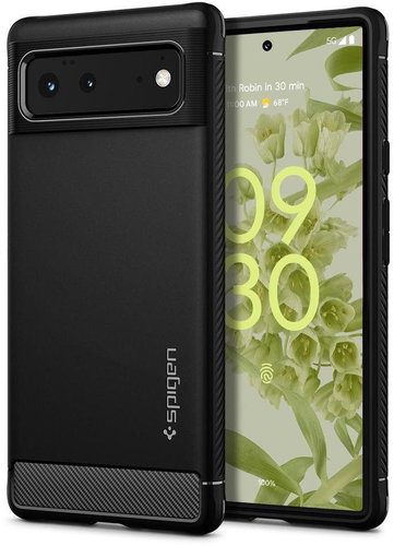 Spigen Rugged Armor Black Google Pixel 6 - Phone Cover - Main image