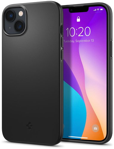 Spigen Thin Fit Black iPhone 14 - Phone Cover - Main image