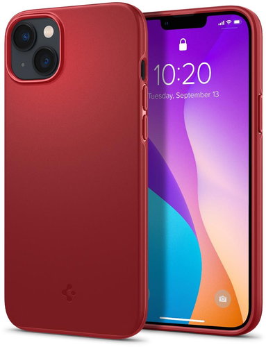 Spigen Thin Fit Red iPhone 14 - Phone Cover - Main image