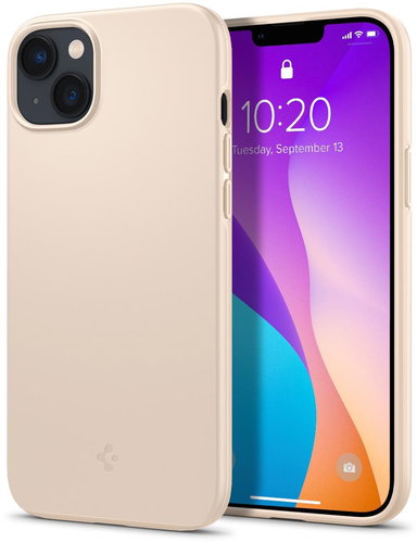 Spigen Thin Fit Sand Beige iPhone 14 Max - Phone Cover - Main image