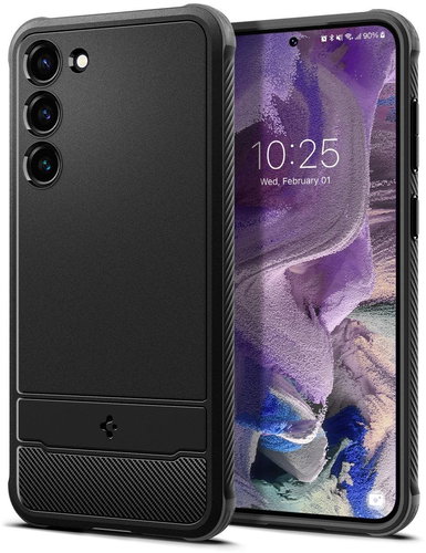 Spigen Rugged Armor Black Samsung Galaxy S23 - Phone Cover - Main image