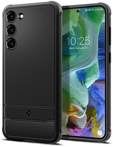 Spigen Rugged Armor Black Samsung Galaxy S23+ - Phone Cover - Main image