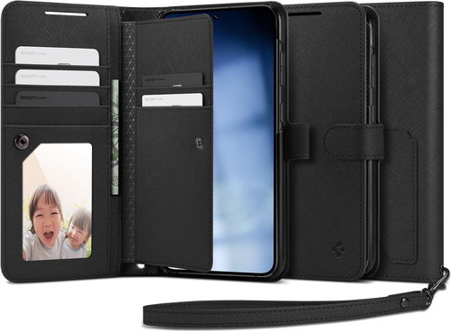 Spigen Wallet S Plus Black Samsung Galaxy S23+ - Phone Cover - Main image