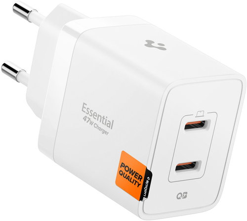 Spigen Essential 47W Wall Charger EE472EU White - Netzladegerät - Hauptbild