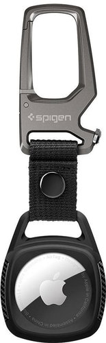 Spigen Rugged Armor Black Apple AirTag Main image Spigen Rugged Armor Black Apple AirTag - Loop - Main image