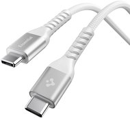 Spigen Essential USB C to USB C 100 W Fabric Cable White EB10010CCA - Stromkabel