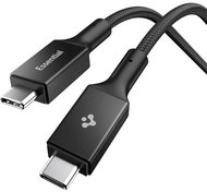 Spigen Essential USB C zu USB C 240 W Fabric Cable Black EB24015CC - Stromkabel