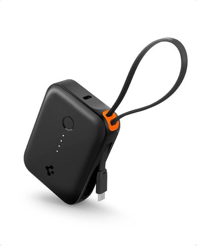 Spigen Essential 10 000 mAh 30 W Power Bank (Built in Cable) Black EA3010BT - Powerbank - Hauptbild