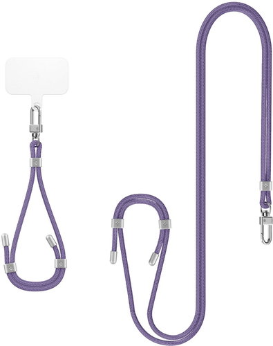 Spigen Universal Set 2 (Cross Body Strap 1P + Wrist Strap 1P + ConTag2 1P) Deep Purple - Schlüsselband für Telefon - Hauptbild
