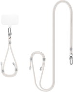 Spigen Universal Set 2 (Cross Body Strap 1P + Wrist Strap 1P + ConTag2 1P) Perlweiß - Schlüsselband für Telefon