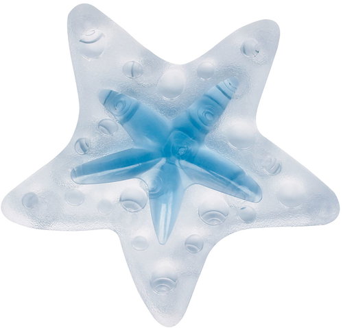 Spirella anti-slip suction cups in star shape, light blue 5 pcs - Bath Stickers - Main image
